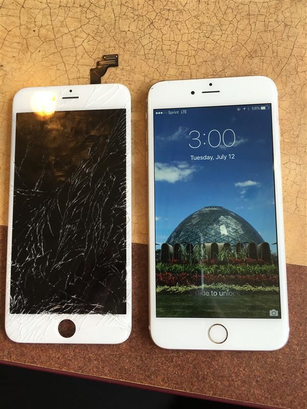 iPhone 6Plus Shattered Screen Repair
