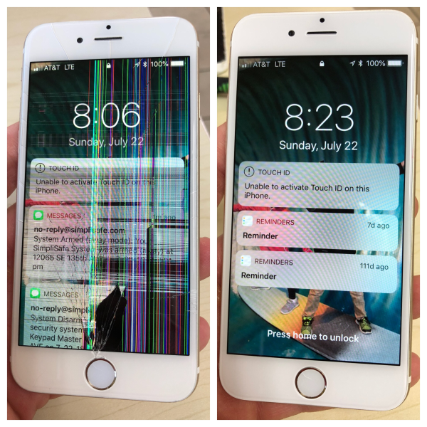 White iPhone 6s AT&T Repair