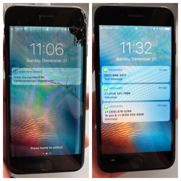 iPhone 8 Black 64GB Screen Repair in Waukesha